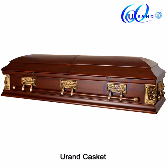 Ataúd de Álamo Macizo de Esquina Última Cena y Jesús