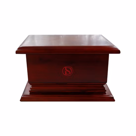 Urna de cremación de arce macizo para suministros funerarios